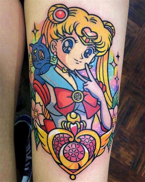 15 Tatuajes de ‘Sailor Moon’ para tener el poder lunar